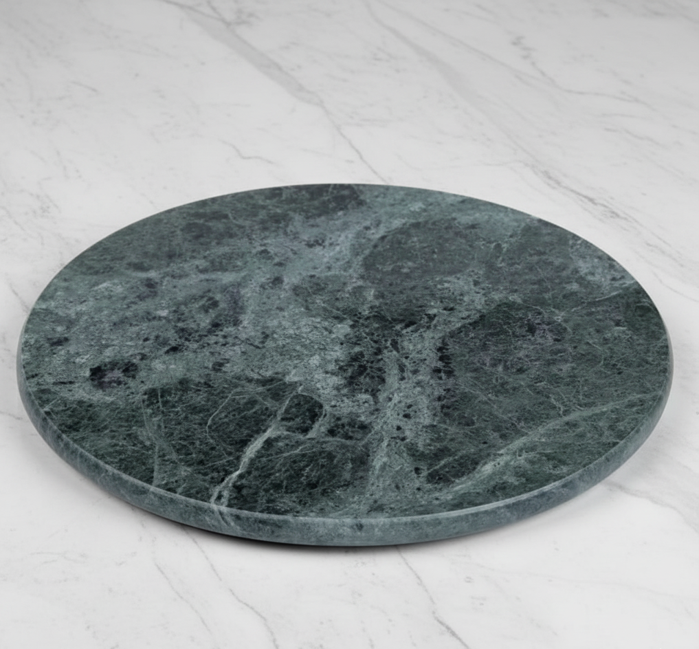 Natural Green Marble round Serving Board