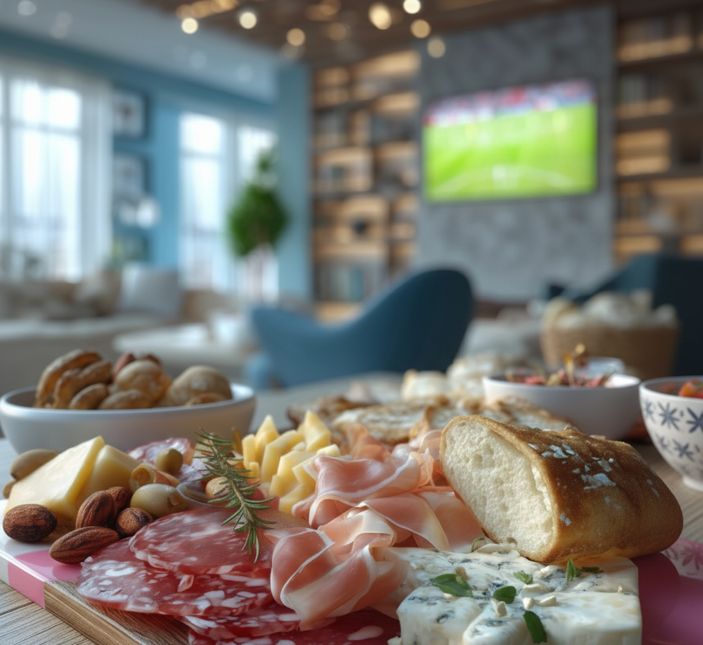 Pink & White Charcuterie and Serving Board