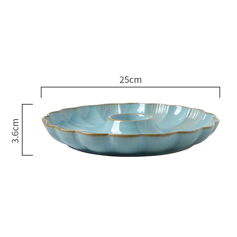 Elegant Girl Petal Snack Plate