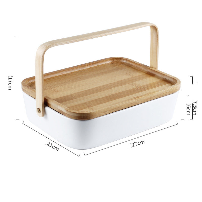 Minimalist to go Snack Plate with lid