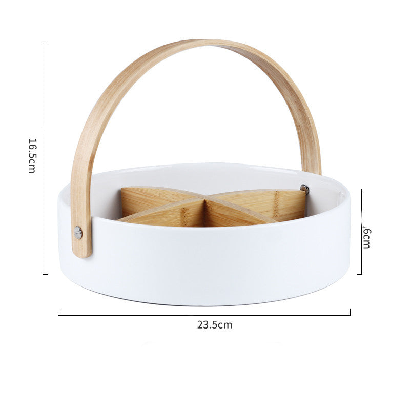 Minimalist to go Snack Plate with lid