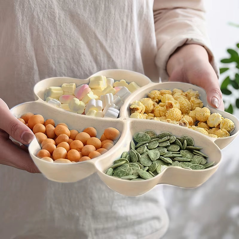 Heart Shaped Fruit Platter Creative Plates Food Storage Box Dried Fruit Nut Salads Snack Divided Candy Dessert Tray Container