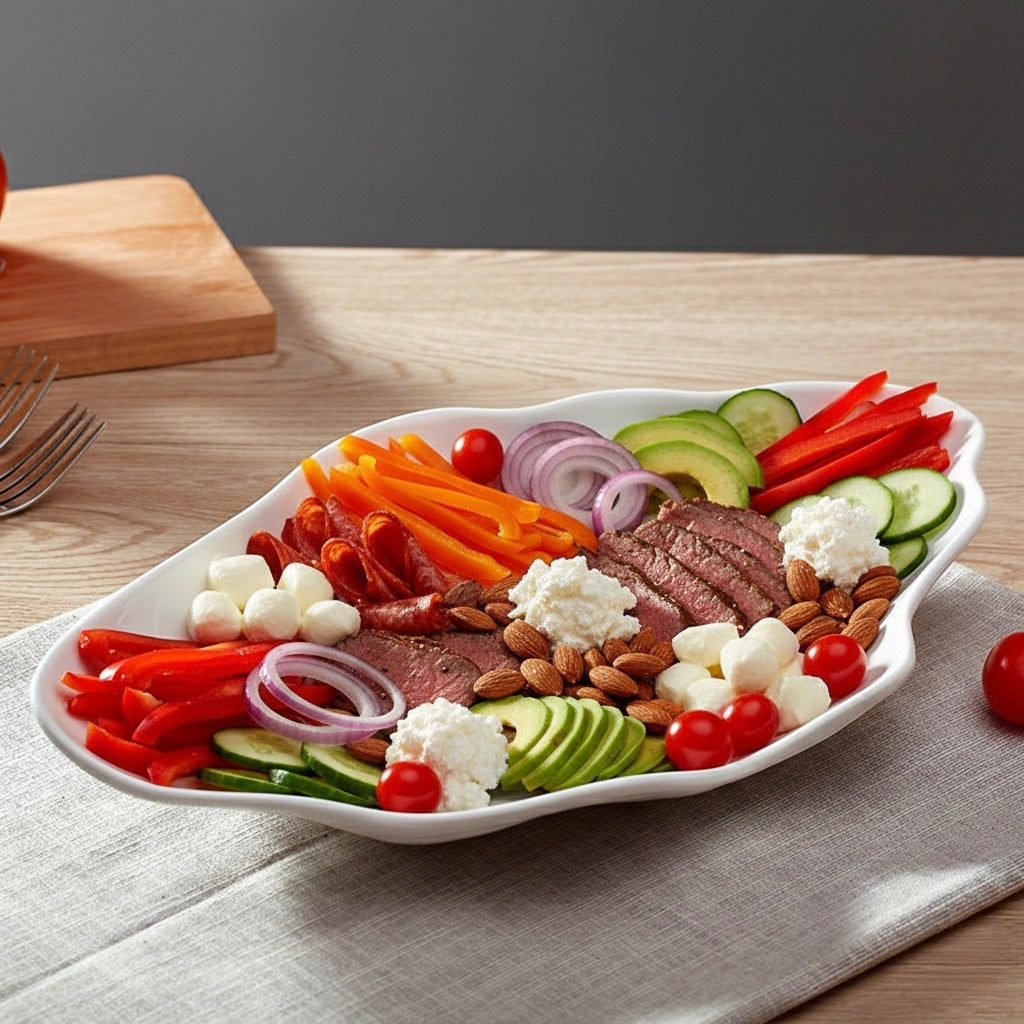 Pure White Ceramic Clam Shell