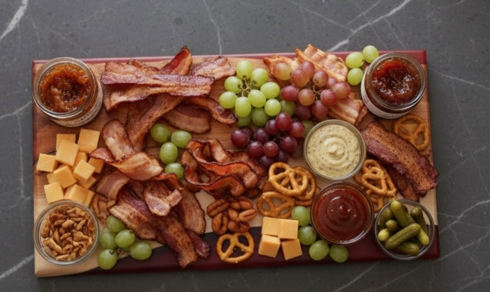 Handcrafted Maroon Maple Charcuterie Board