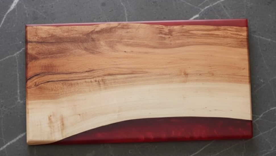 Handcrafted Maroon Maple Charcuterie Board
