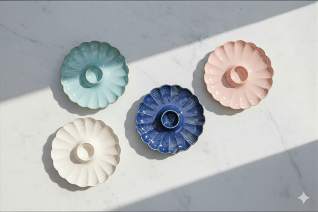 Elegant Girl Petal Snack Plate