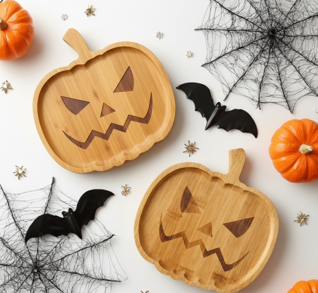 Halloween Pumpkin Wooden Charcuterie Boards