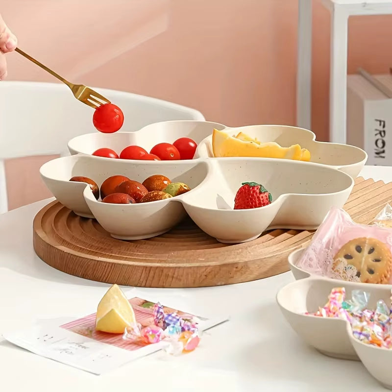 Heart Shaped Fruit Platter Creative Plates Food Storage Box Dried Fruit Nut Salads Snack Divided Candy Dessert Tray Container