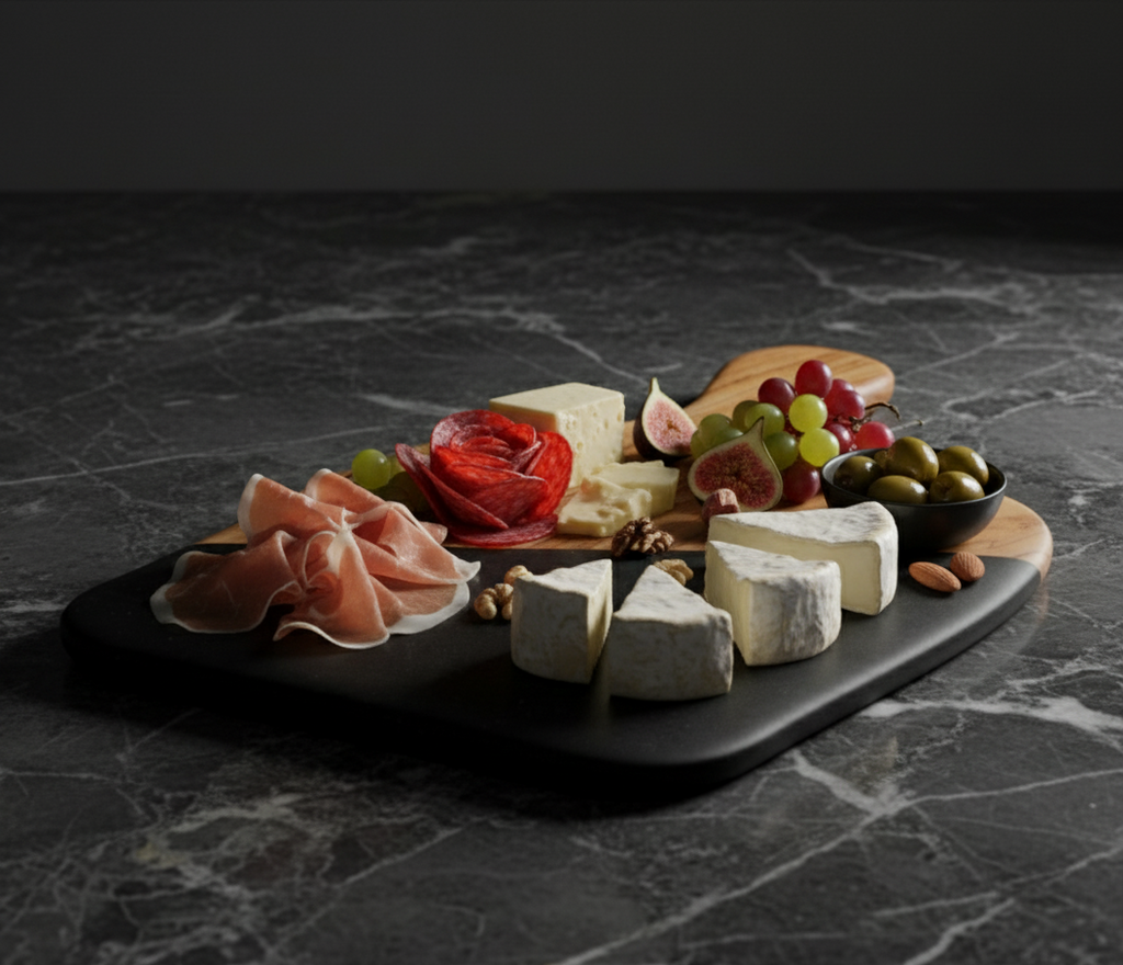 Wood Patterned Charcuterie Serving Tray