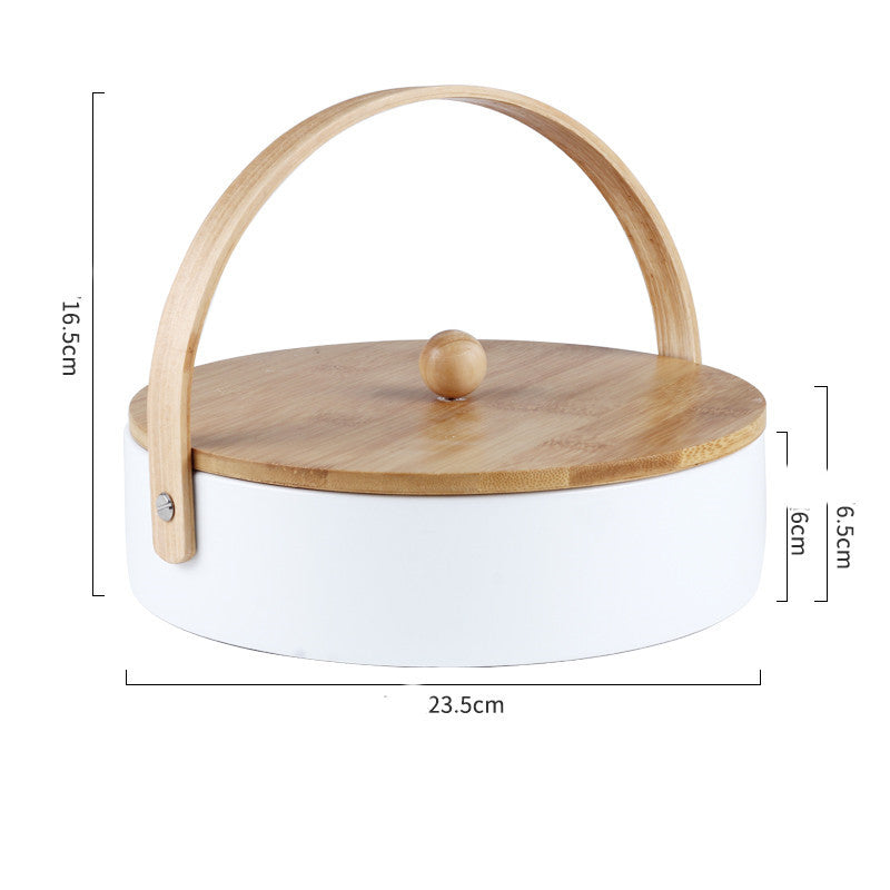 Minimalist to go Snack Plate with lid