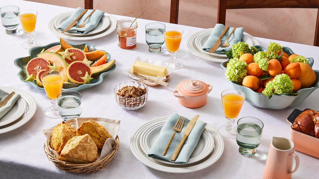 Stoneware Iris Cpllection Serving Platter, 14", Shell Pink