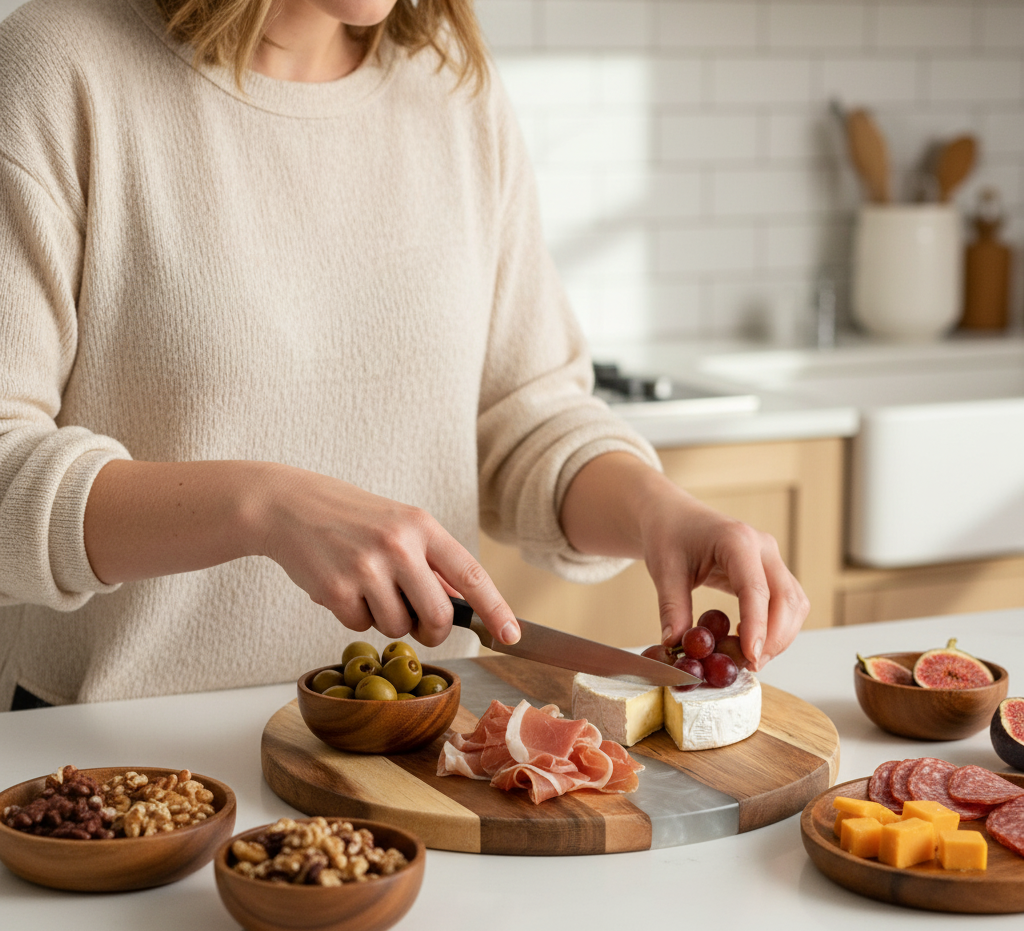 Acacia Wood with Resin Snack Board