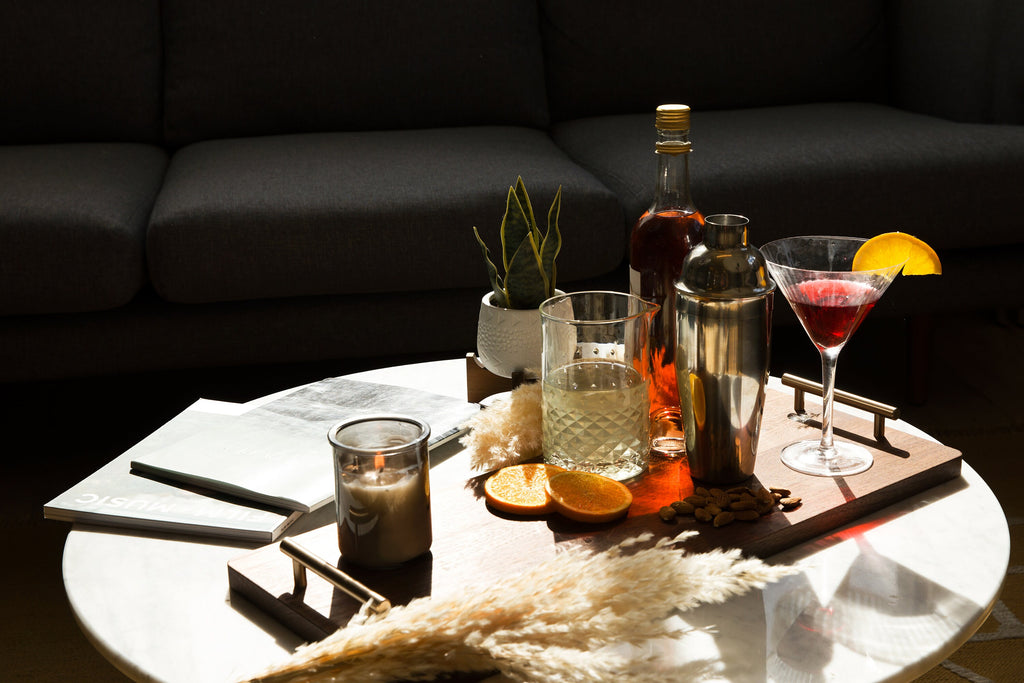 Extra Long Solid Walnut Hardwood Cutting Board with Bronze Metal Handles