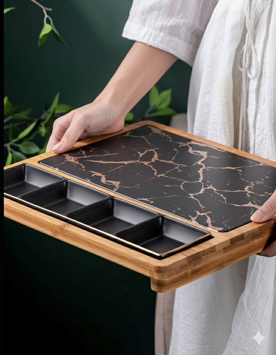 Nordic Square Ceramic Plate