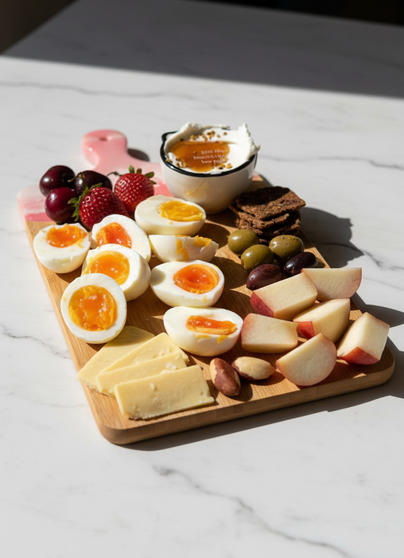 Pink & White Charcuterie and Serving Board