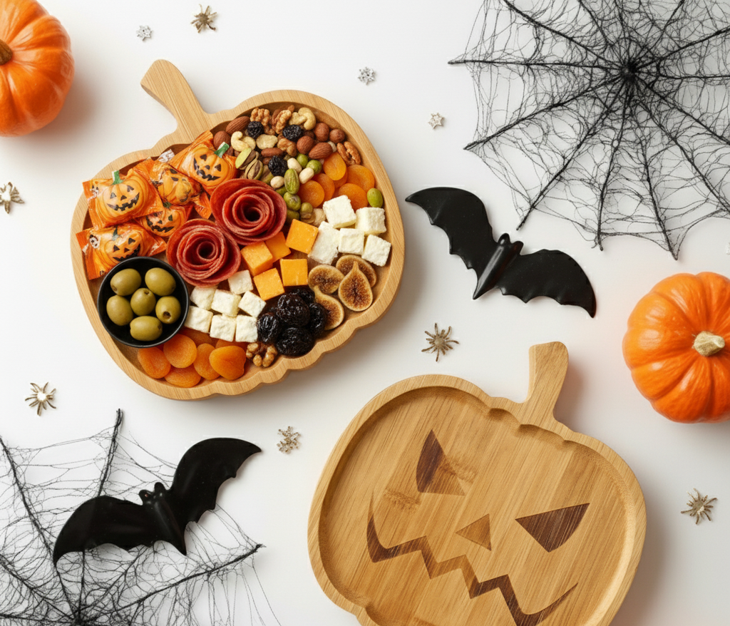 Halloween Pumpkin Wooden Charcuterie Boards