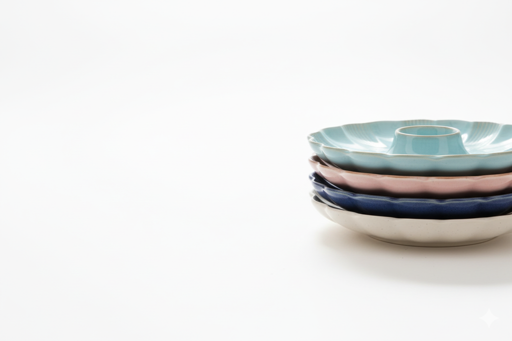 Elegant Girl Petal Snack Plate